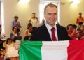 Mirvjen Bedini nella sala consiliare di Ponte, quando nel 2009 ha preso la cittadinanza italiana