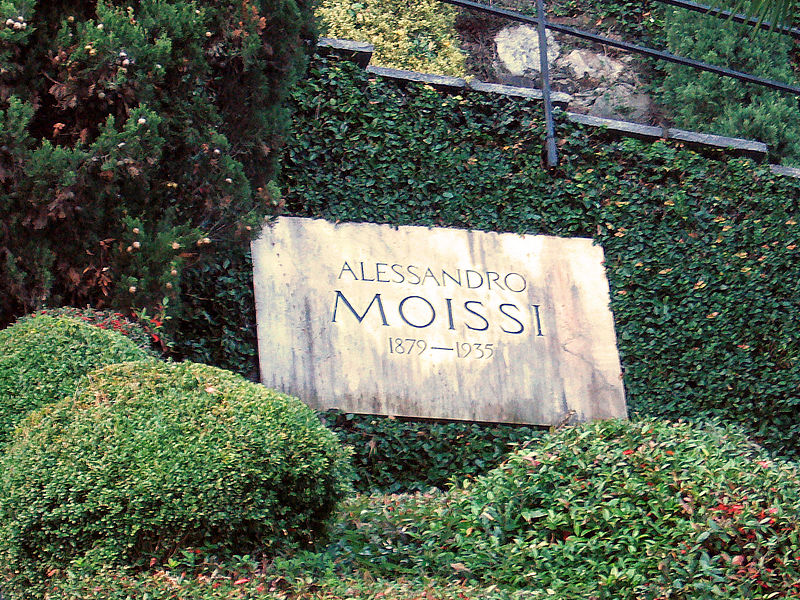 La tomba di Aleksandër Moisiu a Morcote