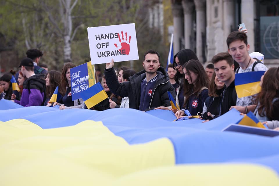 Tirana Manifestazione Pro Ucraina 2