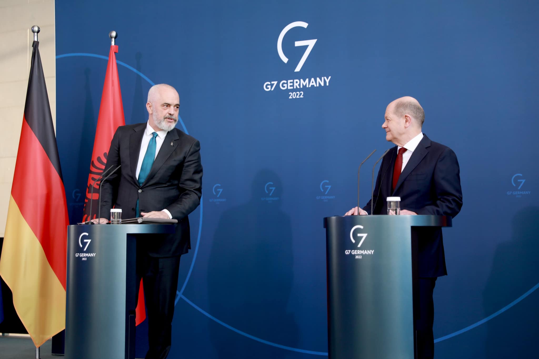 Il vertice tra Edi Rama e Olaf Scholz: il leader albanese in visita a Berlino