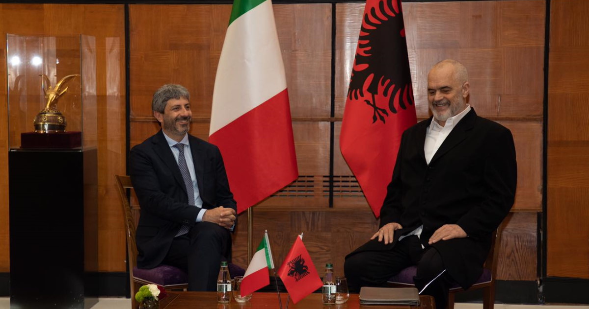 Il Presidente della Camera dei deputati, Roberto Fico, in visita ufficiale in Albania