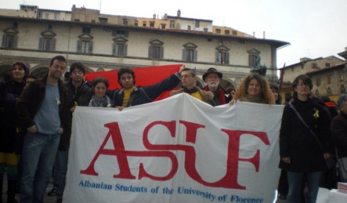 Rappresentanti dell'Associazione degli Studenti Albanesi a Firenze