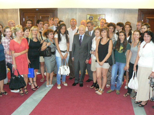 Il Presidente del Kosovo, Fatmir Sejdiu incontra i corsisti