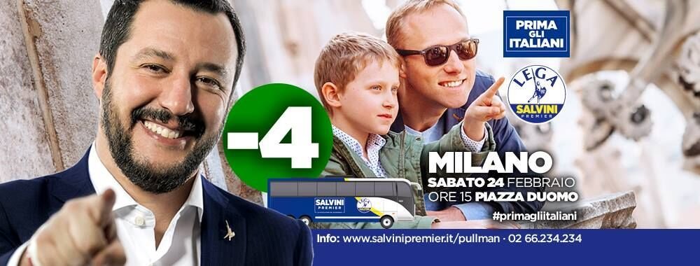 Lega Nord Italianët të parët Matteo Salvini 1